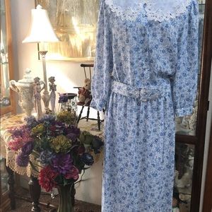 Blake Elizabeth 80s Cottagecore Day Dress Sz 10